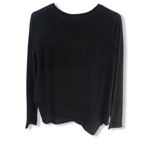 NWT ALLSAINTS Women's Daisy Tee Dark Night Tiered Hemline Pullover Sz. Small - Picture 9 of 13